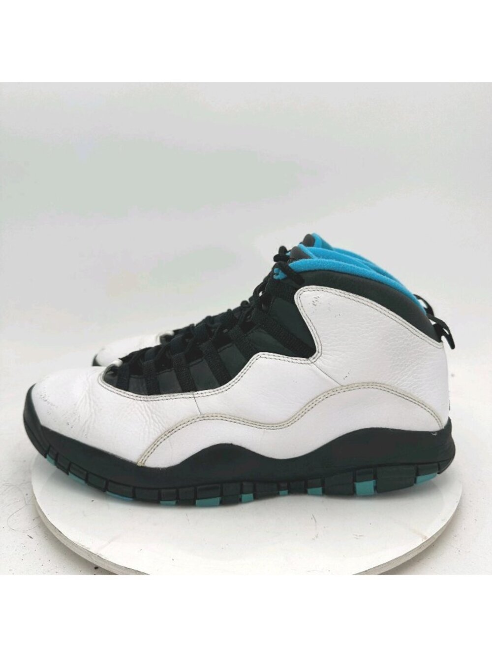 Nike Air Jordan 10 Retro Men Size 12 310805-106 White Powder Blue Black Shoes